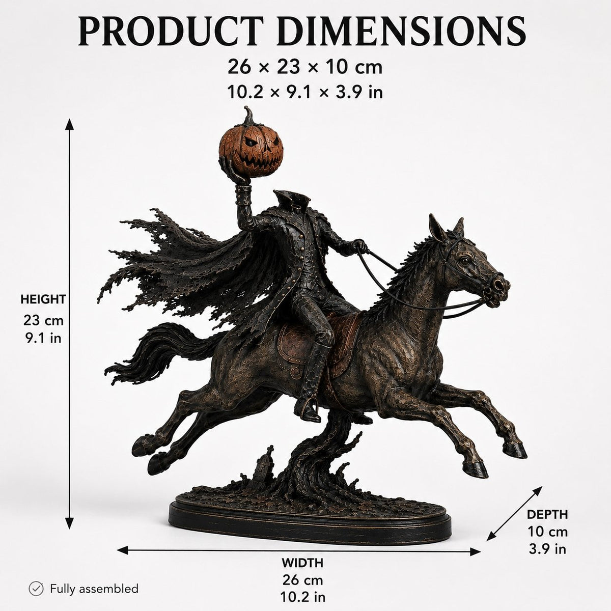 Annies-fashion – Headless Horseman Halloween Statue