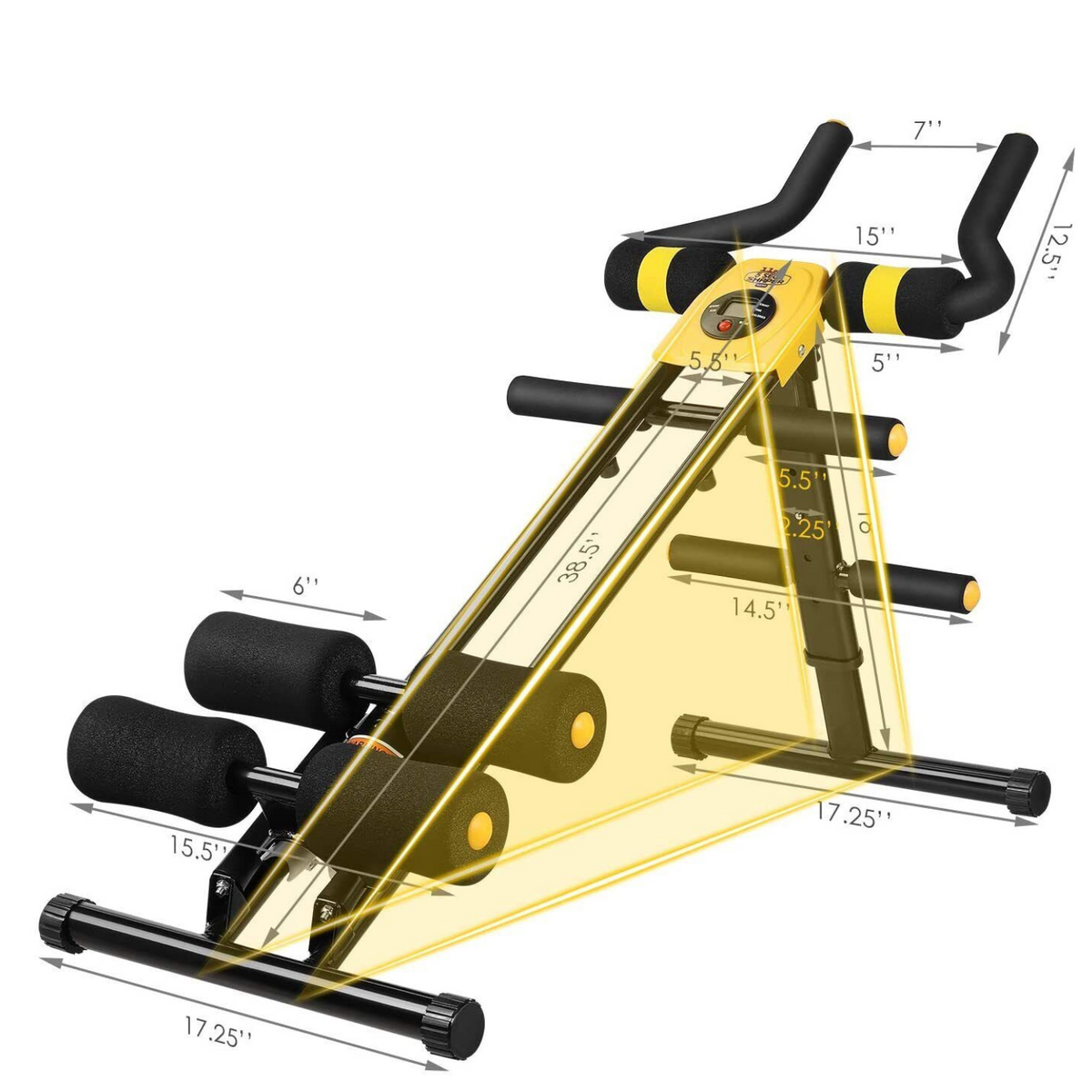 Annie’s Fashion Heavy Duty Core Strengthening Home Ab Workout Crunch Exerciser Machine