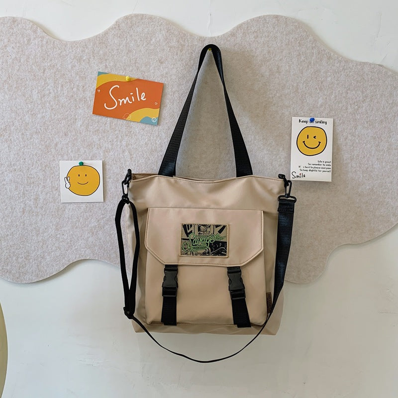 Convertible Shoulder Bag That Switches to Crossbody with Many Compartments in Four Colors