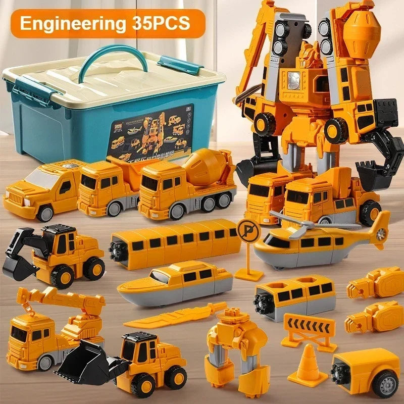 Magnetic Construction Vehicle Building Set