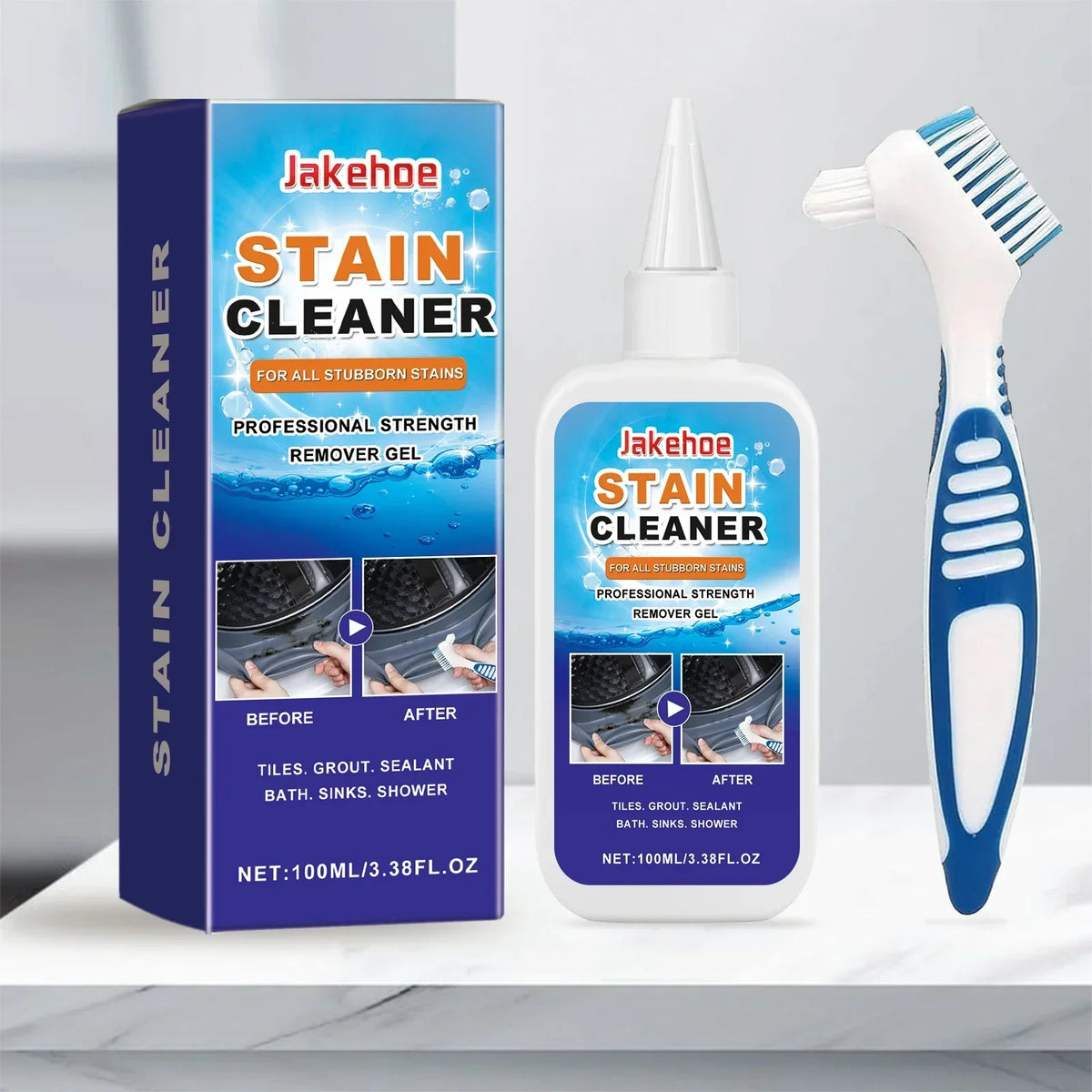 Professional Stain Remover Gel | Deep Cleaning Formula With Brush