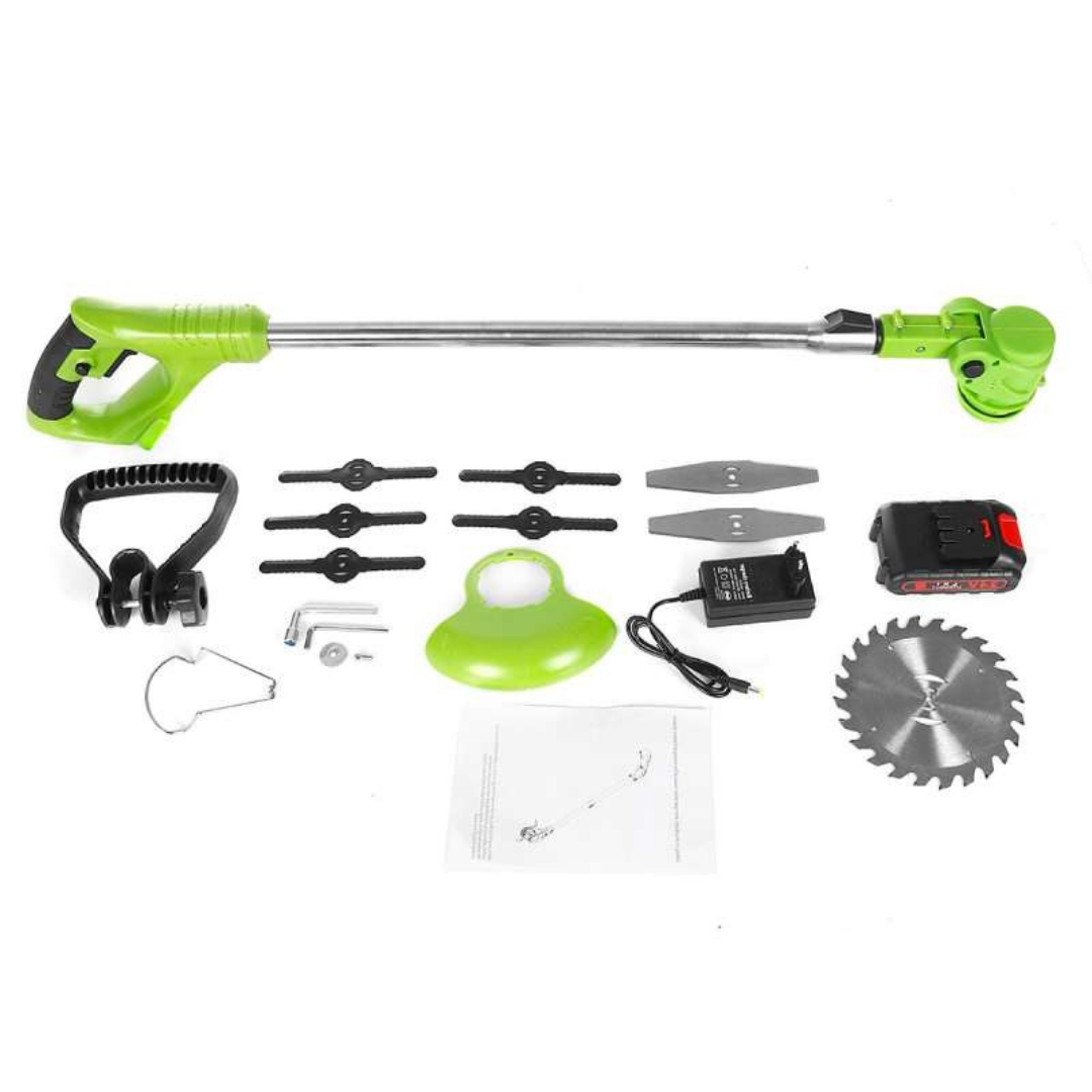 Annie’s Fashion Heavy Duty Cordless Strimmer & Brush Cutter – 2000mAh Battery, 240 Min Runtime
