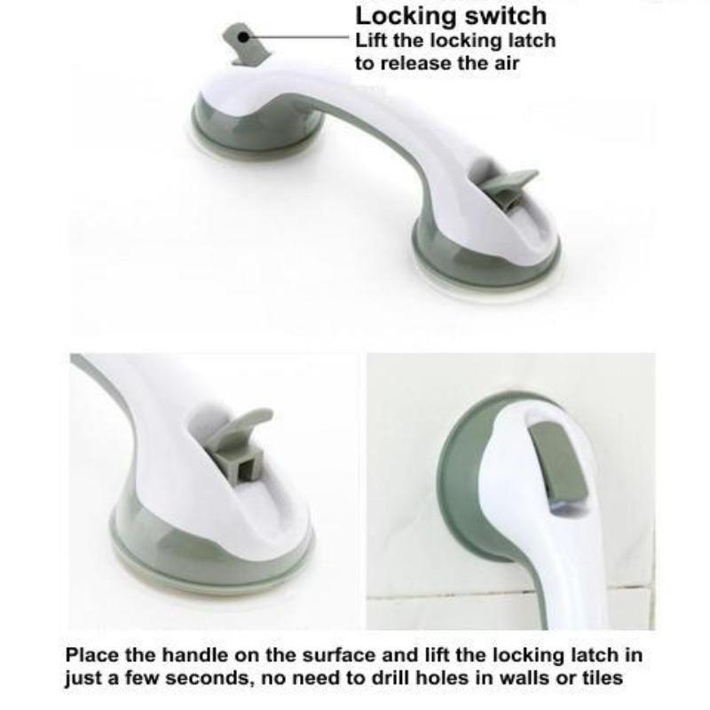 Annie Shower Grab Bar - Shower Bar - Shower Safety Bar For Balance - Hand Grip Safety Bar For Bathroom - Strong Suction Grab Bar - Image 6