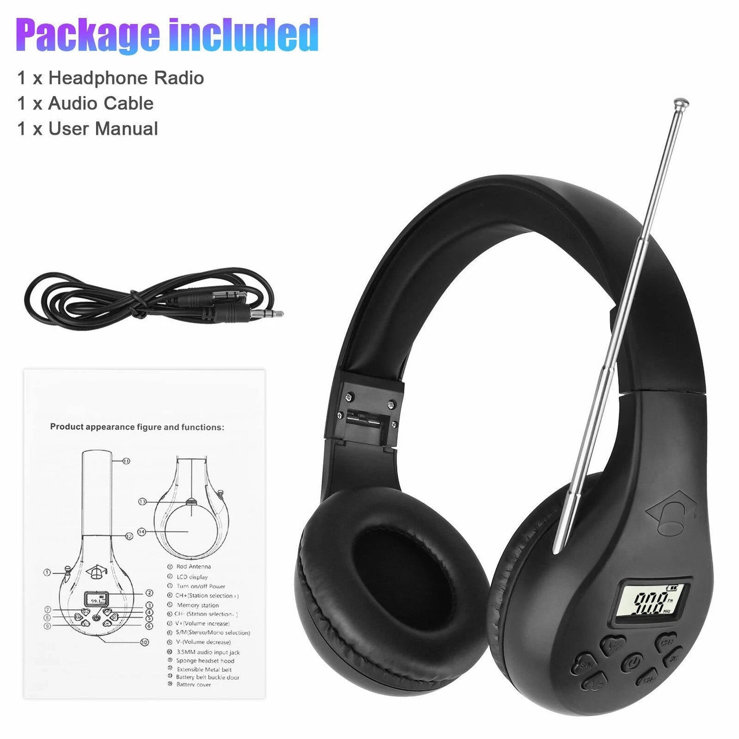 Annie’s Fashion Headphones With FM Radio And Bluetooth