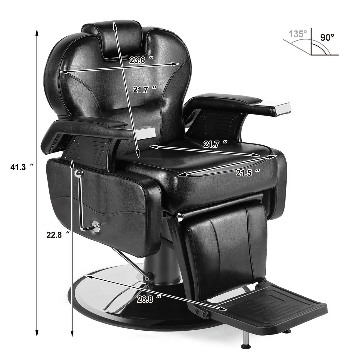 Annie’s Fashion Heavy Duty Stylist Barber Recline Chair