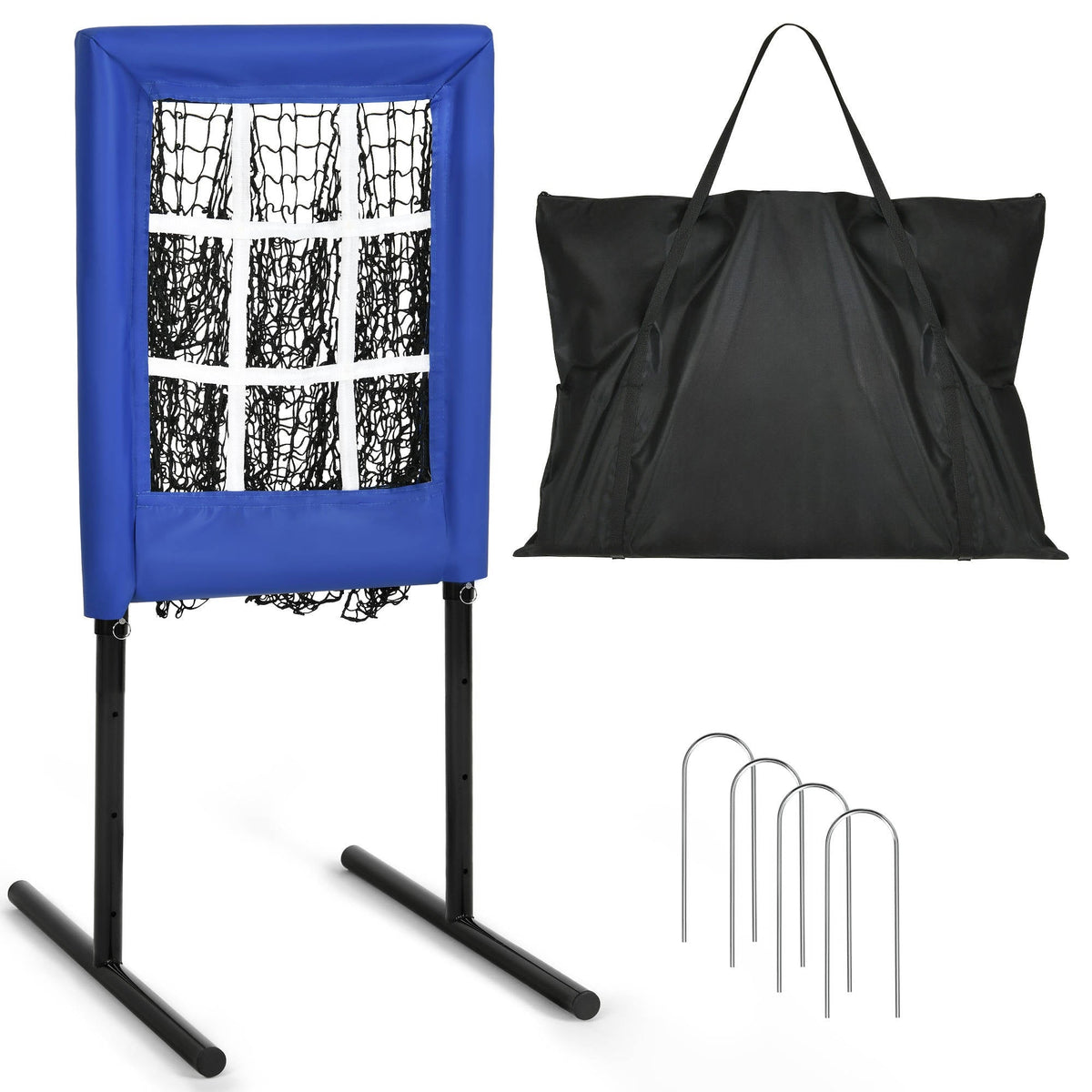 Annie’s Fashion 9 Hole Portable Baseball Pitching Net With Strike Zone
