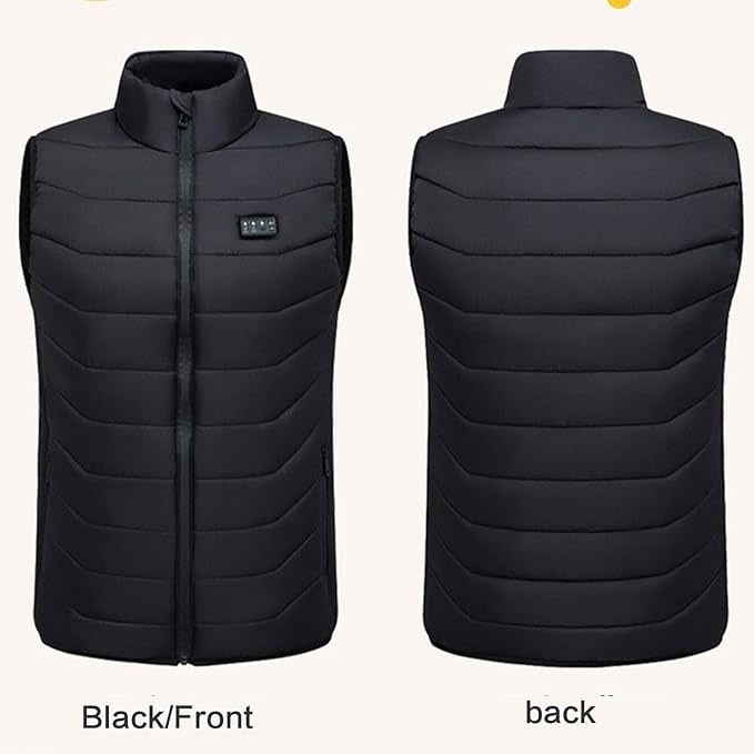 USB Heated Vest with Temperature Control and Quilted Heated Material