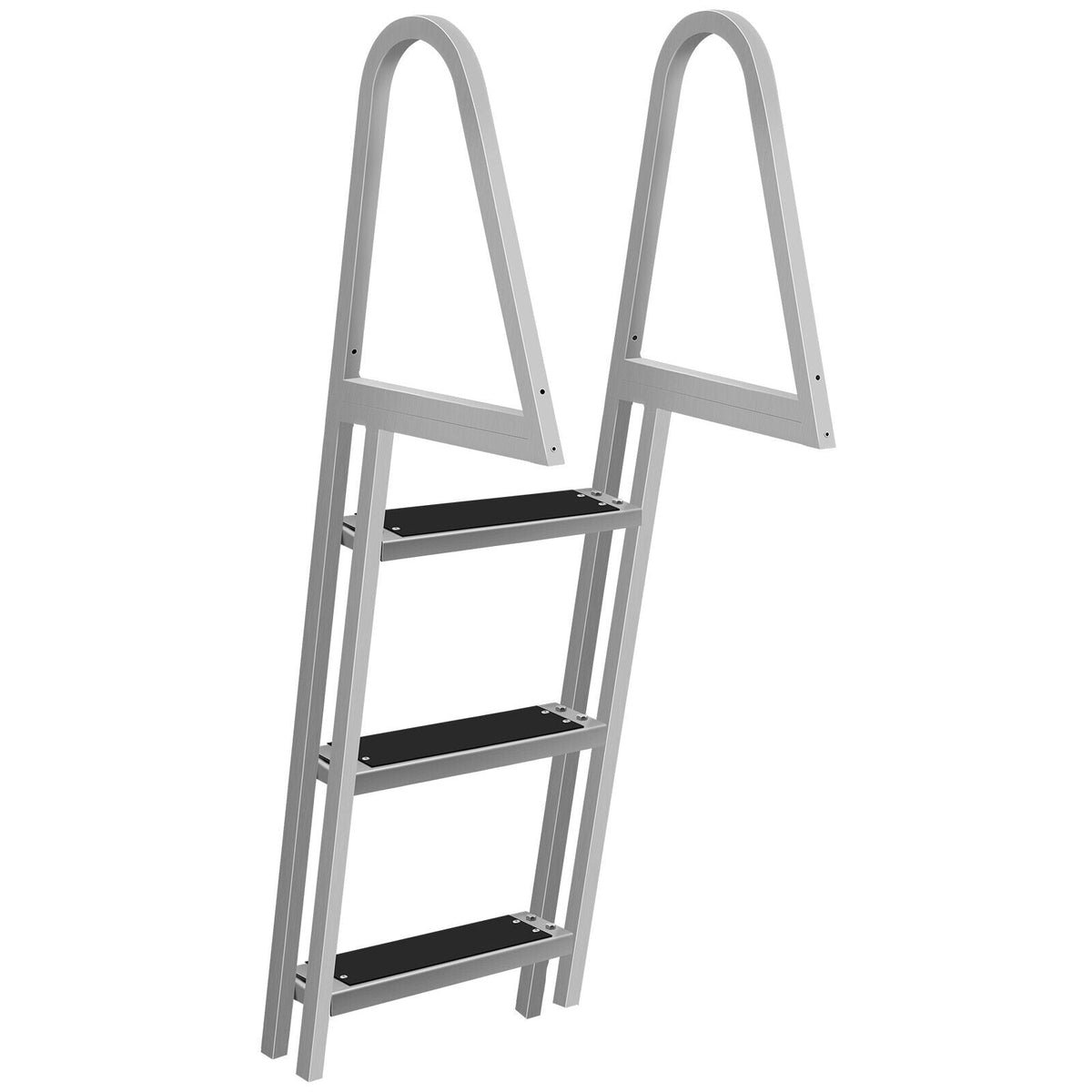 Annie’s Fashion 3 Step Heavy Duty Aluminum In Ground Pool Boat Deck Ladder Steps