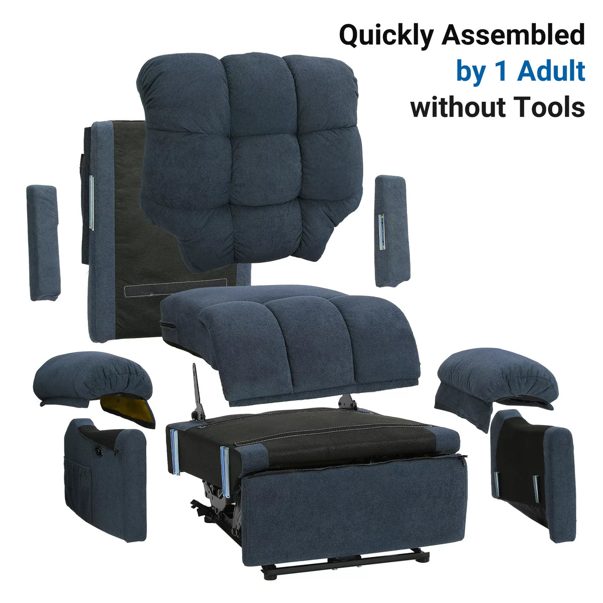 Annie’s Fashion Power Recliner Chair – Electric Adjustable Reclining Chair for Living Room Comfort