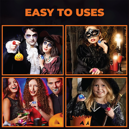 Annies-fashion – Halloween Glow Rings Party Pack - 50 Pcs