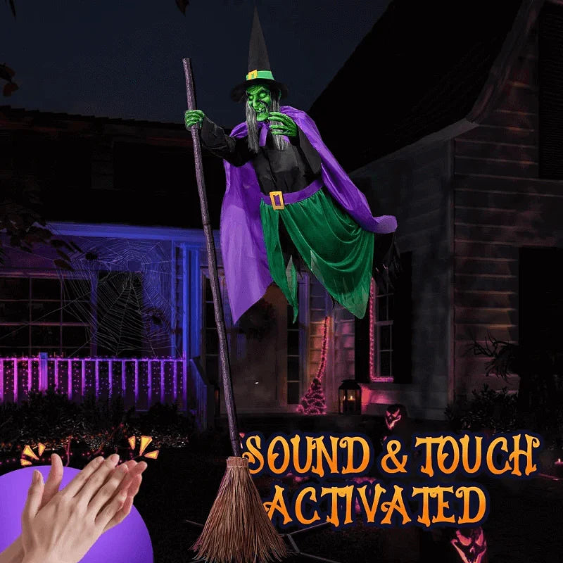 Annies-fashion – Flying Broom Halloween Decor