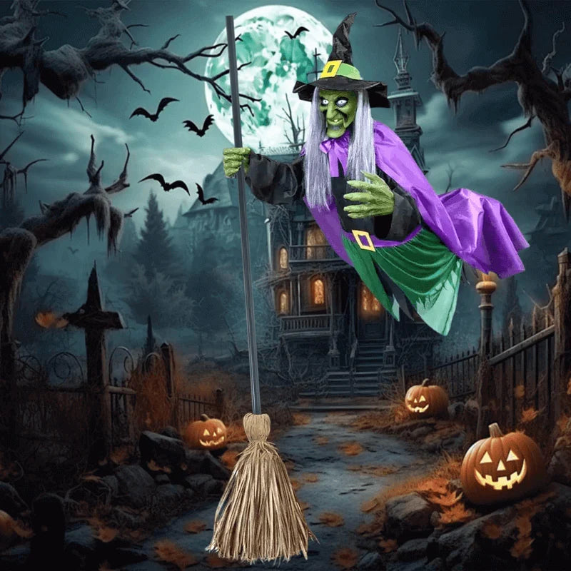 Annies-fashion – Flying Broom Halloween Decor