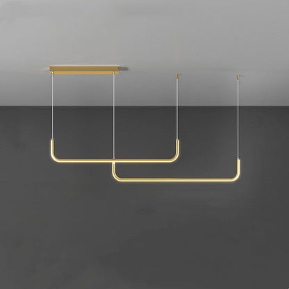 Modern LED Pendant Light | Geometric Linear Design