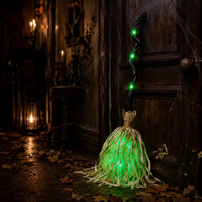 Annies-fashion – Motion Activated Halloween Broom Light
