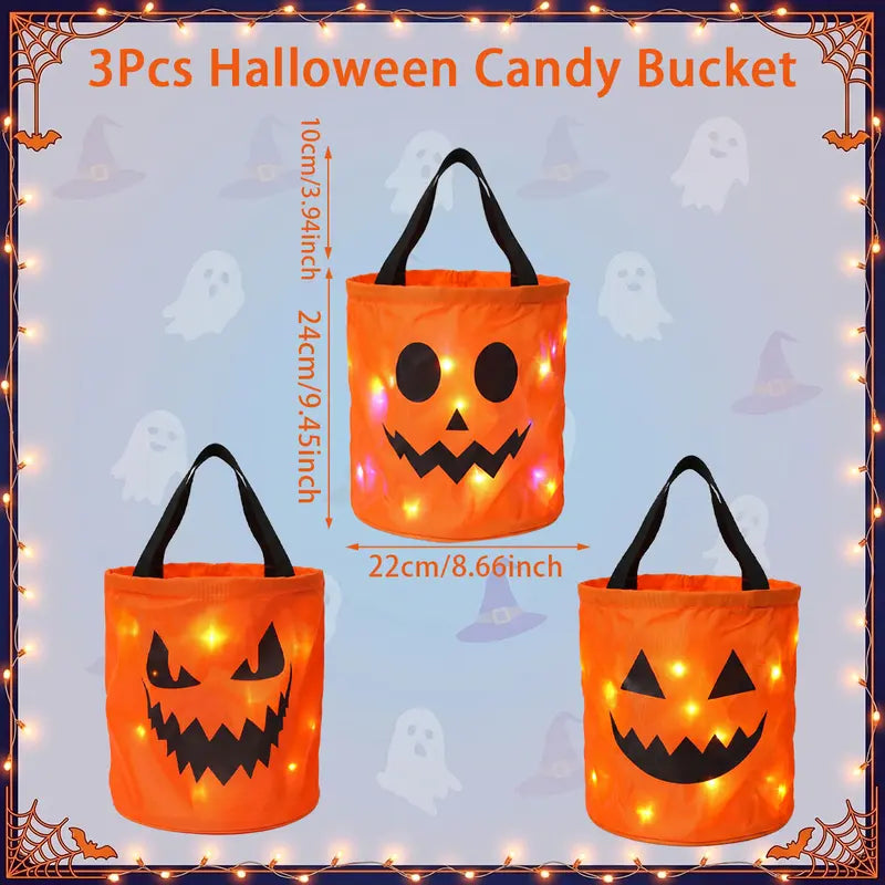 Annies-fashion – LED Halloween Candy Bucket Set