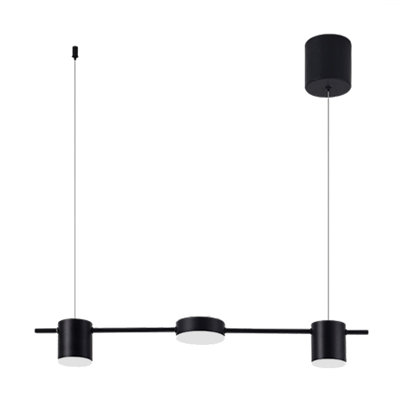 Modern Linear Pendant Light | Brass Drum Shade Design
