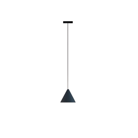 Modern Black Pendant Lamp, Minimalist Metal Hanging Light