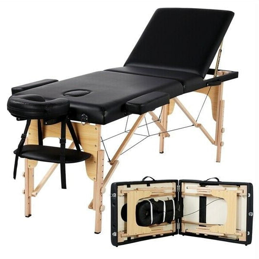 Annie’s Fashion 3-Fold Massage Table 84" – Professional Adjustable Spa Bed, Portable Design