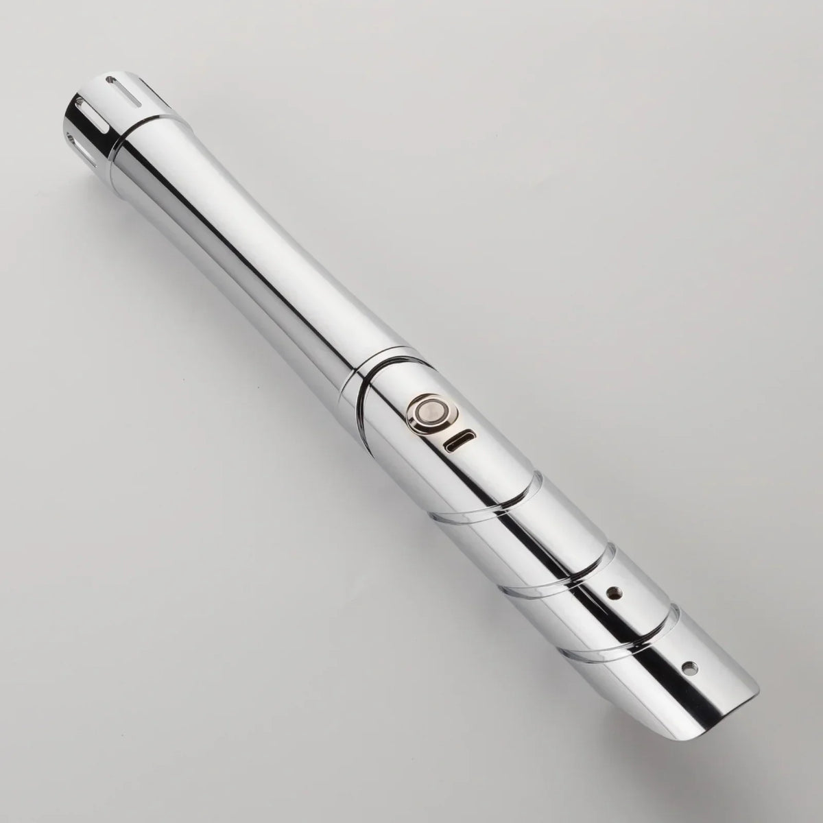 LED Cosplay Saber with Polished Silver Metal Hilt