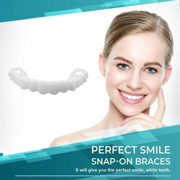 Annie’s Fashion Instant Smile Veneers – Upper & Lower Clip-On Dental Veneer Set