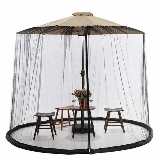 Annie’s Fashion Outdoor Black Mesh Mosquito Net for Patio Umbrella