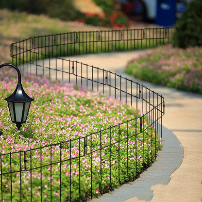 Annie’s Fashion Heavy Duty Outdoor Garden Mounted Metal Dog Barrier Fence