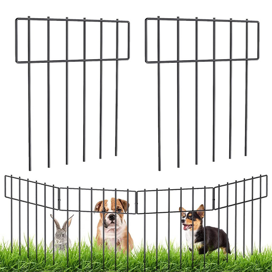 Annie’s Fashion Heavy Duty Outdoor Garden Mounted Metal Dog Barrier Fence