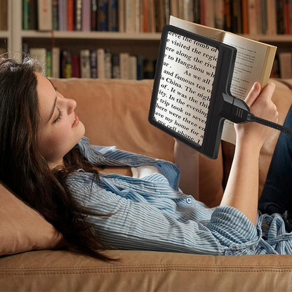 Annie’s Fashion 5X Magnifying Floor Lamp – Full-Page LED Light for Reading, Hobbies & Crafts