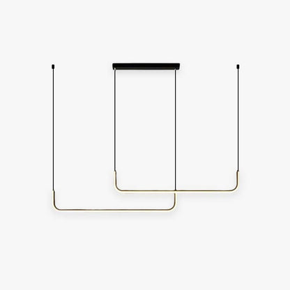 Modern LED Pendant Light | Geometric Linear Design
