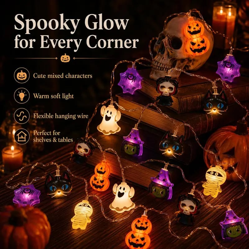 Annies-fashion – Pumpkin LED String Lights