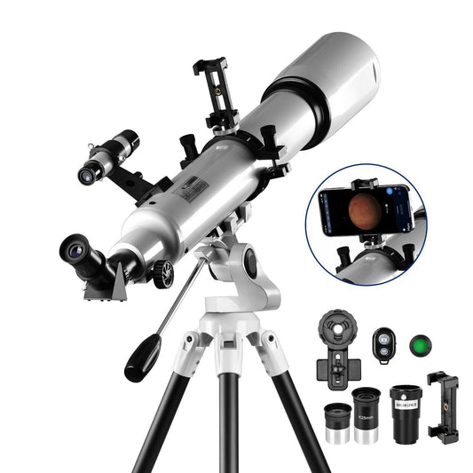 Annie’s Fashion 210x Magnification Telescope for Adults & Beginners – Star Tracking App & Pro-Level Design