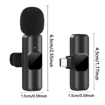 Professional Wireless Microphone | USB-C Lavalier for Content Creation