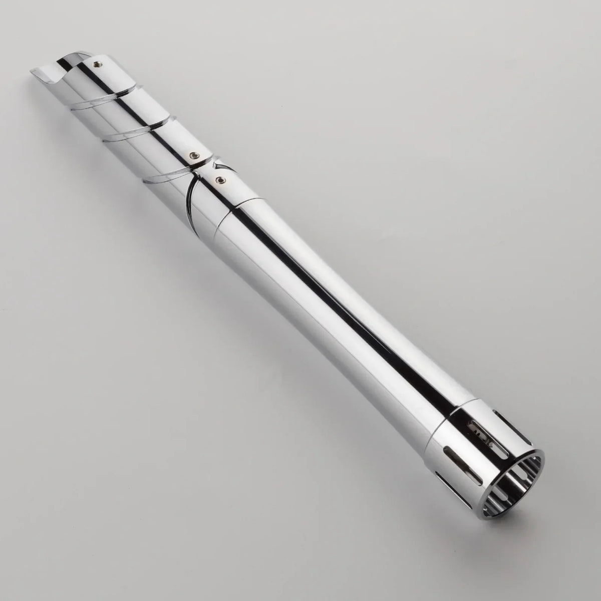 LED Cosplay Saber with Polished Silver Metal Hilt