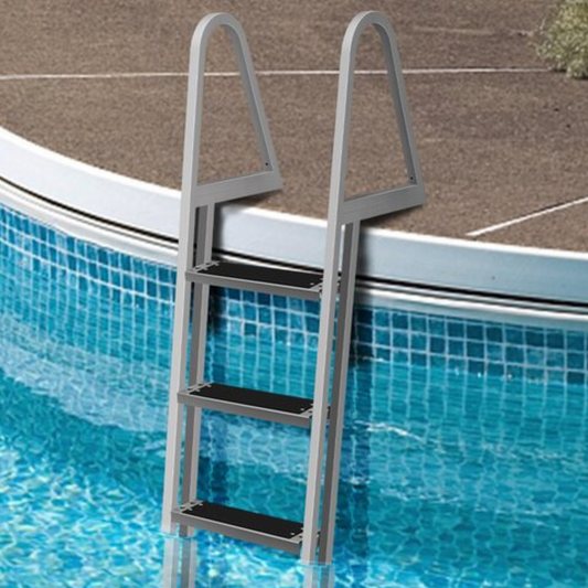 Annie’s Fashion 3 Step Heavy Duty Aluminum In Ground Pool Boat Deck Ladder Steps