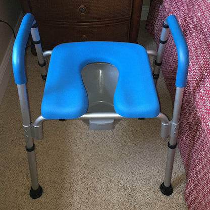 Annie’s Fashion Heavy Duty Raised Toilet Seat Riser with Arms – Adjustable Handicap Toilet Seat for Seniors