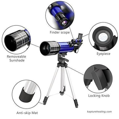Annie Space Telescope Pro for Beginners Equipped with 150X magnification and 3X Barlow lens Blue - Image 2
