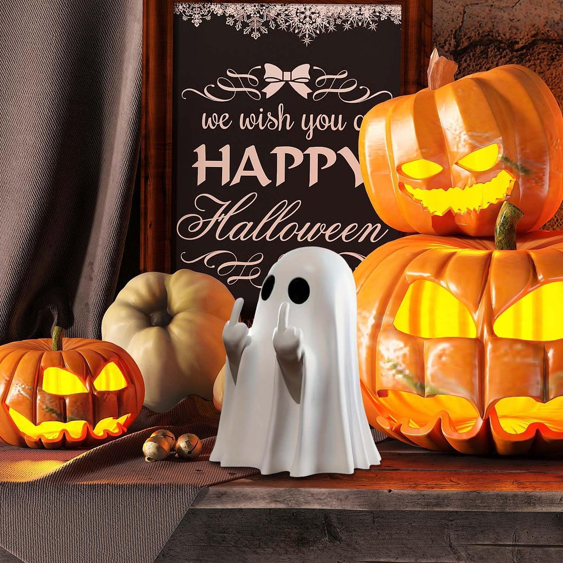 Annies-fashion – Playful Resin Ghost Statue