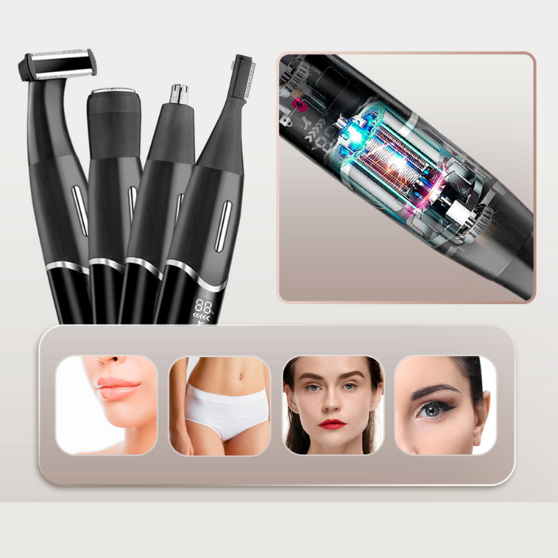 Electric Body Trimmer | 4-in-1 Precision Grooming Kit