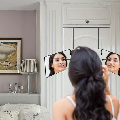 3-Panel Wall Mirror | Adjustable Height Rotating Design