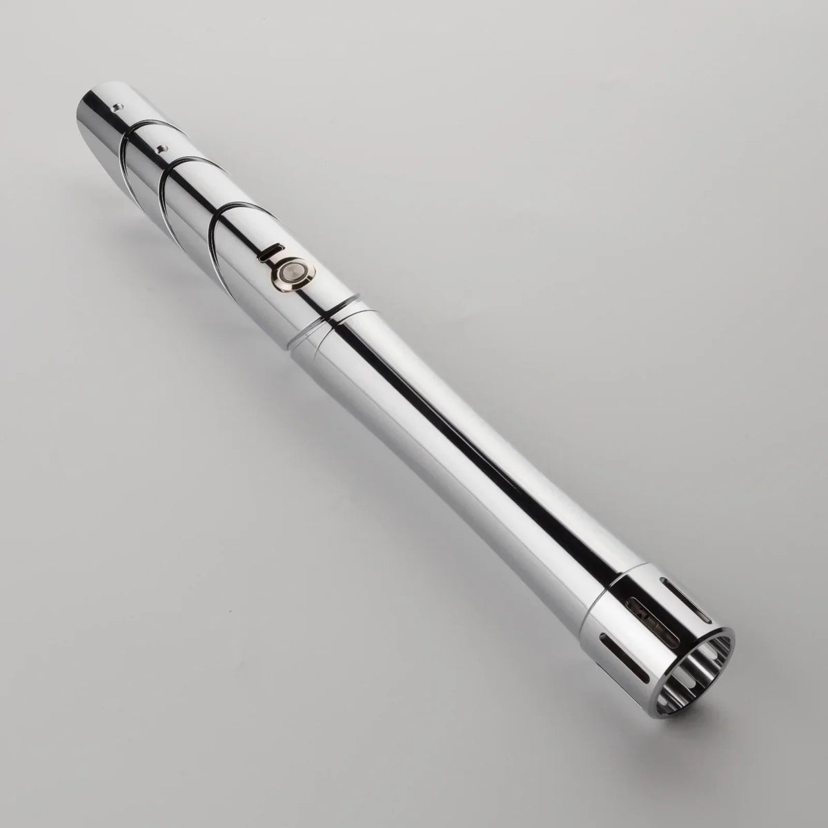 LED Cosplay Saber with Polished Silver Metal Hilt