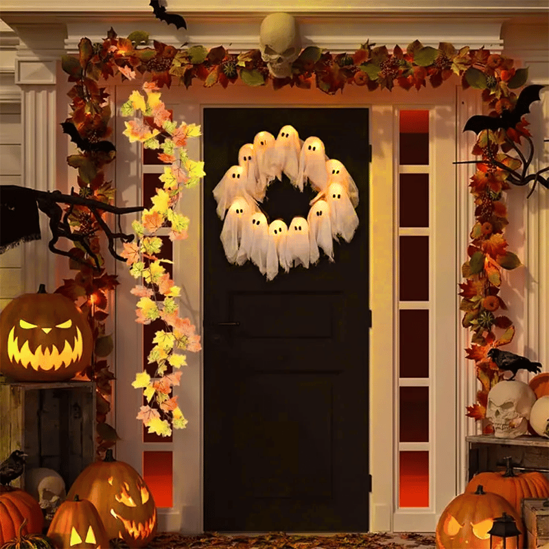 Annies-fashion – Eerie Illuminated Halloween Wreath