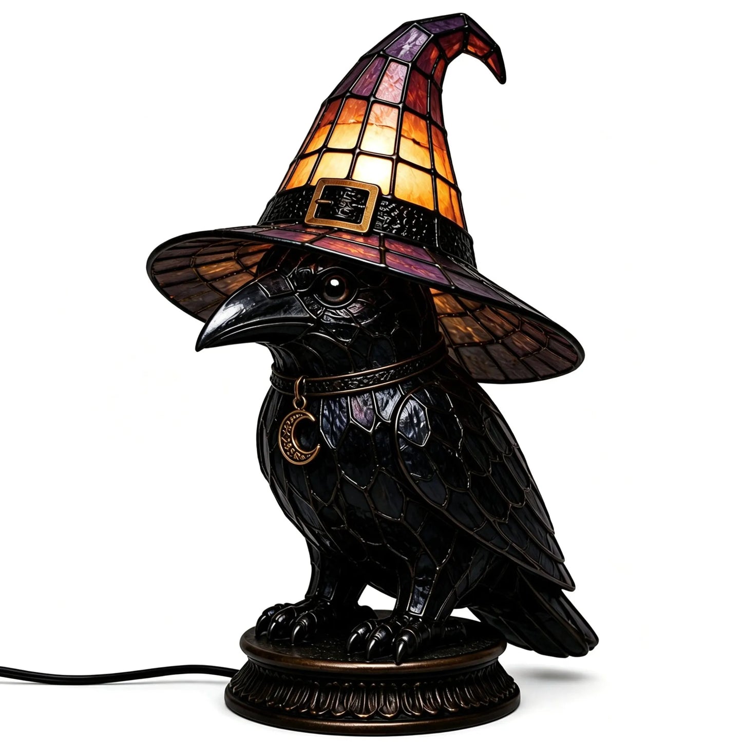 Annies-fashion – Vintage Tiffany Style Cat Night Lamp