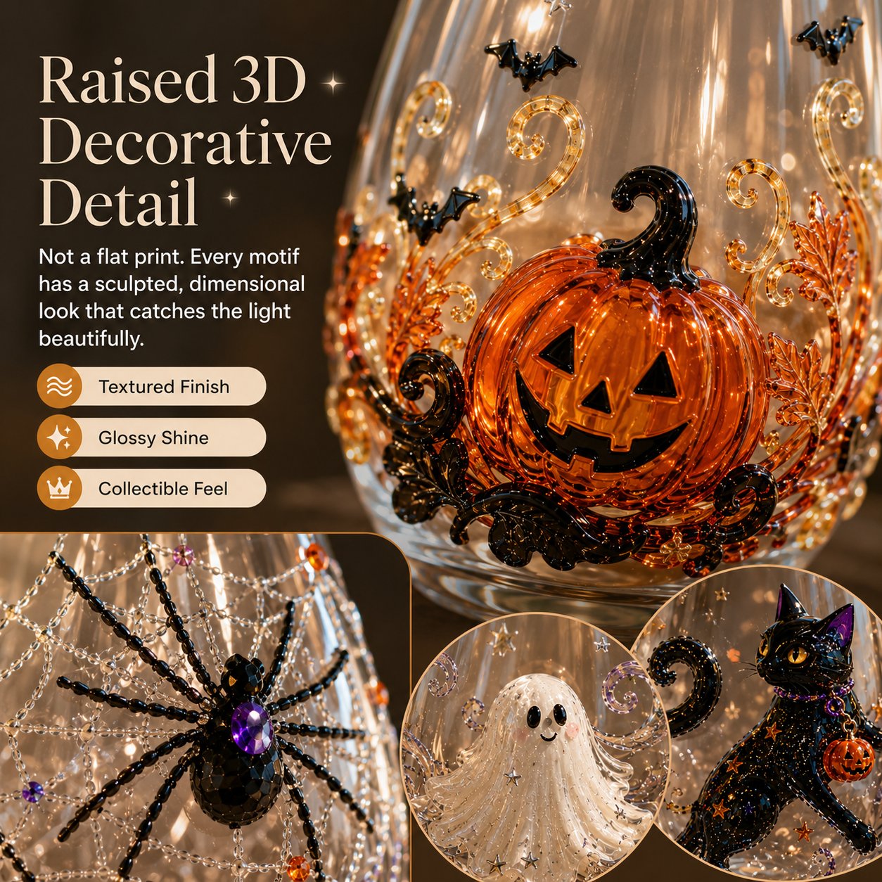 Annies-fashion – Artisan Halloween Drinking Glass