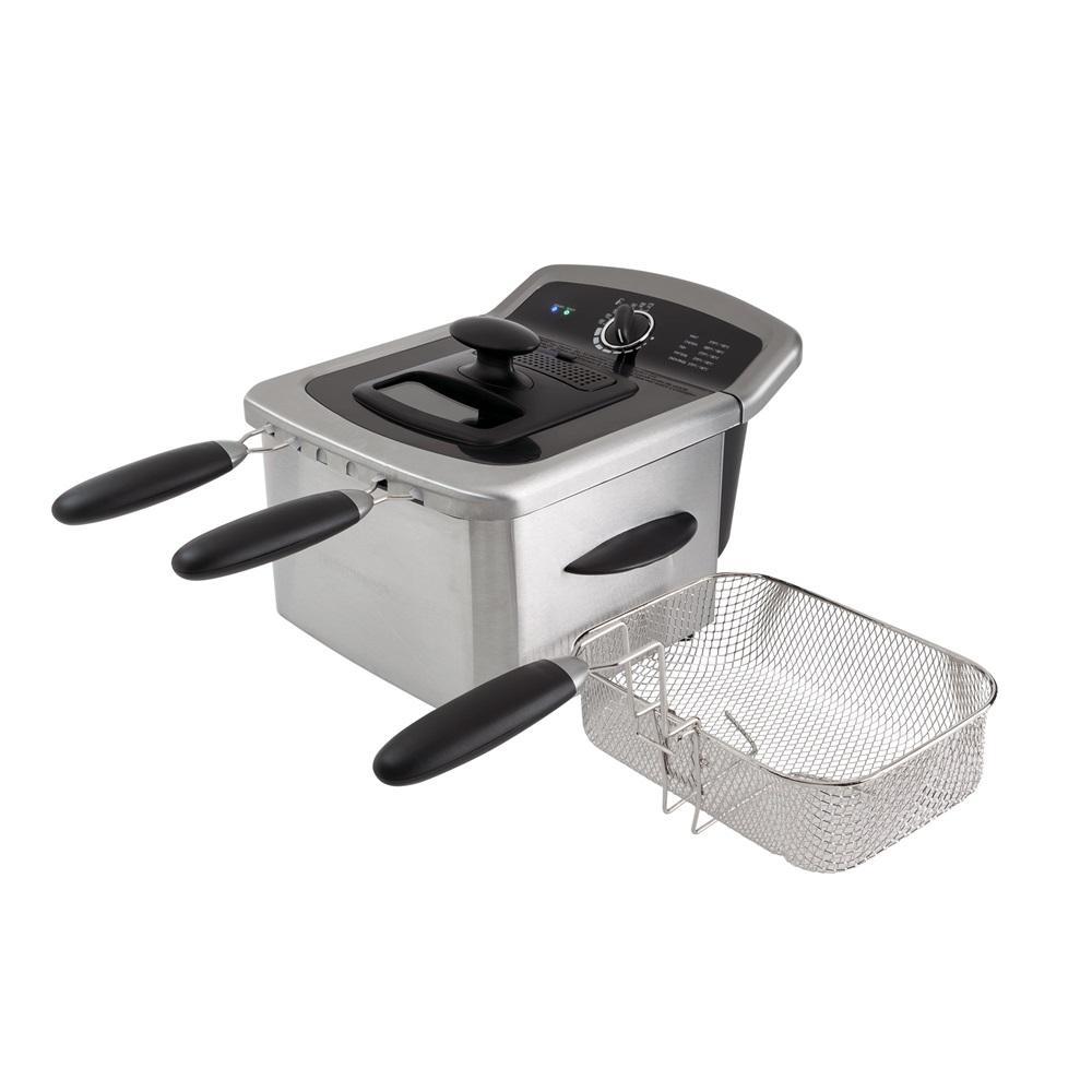 Annie’s Fashion 4L Deep Fryer - Electric Fryer - Stainless Steel Electric Deep Fryer - Deep Fat Fryer - Home Fryer - Countertop Deep Fryer - Small Deep Fryer