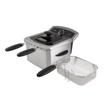 Annie’s Fashion 4L Deep Fryer - Electric Fryer - Stainless Steel Electric Deep Fryer - Deep Fat Fryer - Home Fryer - Countertop Deep Fryer - Small Deep Fryer