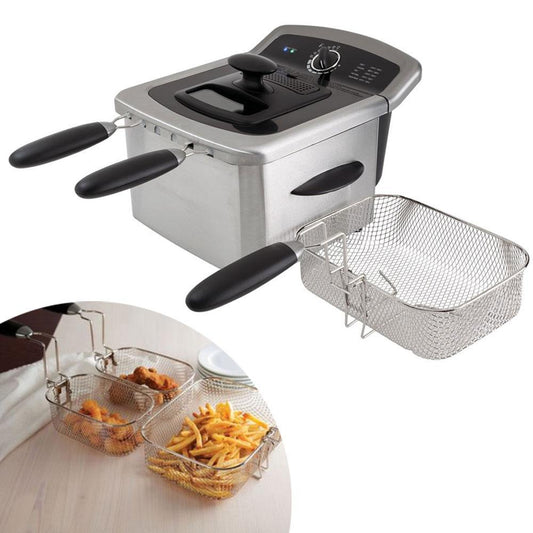 Annie’s Fashion 4L Deep Fryer - Electric Fryer - Stainless Steel Electric Deep Fryer - Deep Fat Fryer - Home Fryer - Countertop Deep Fryer - Small Deep Fryer