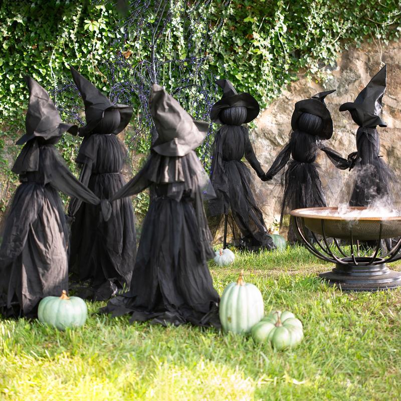 Annies-fashion – Lighted Halloween Witch Garden Stakes