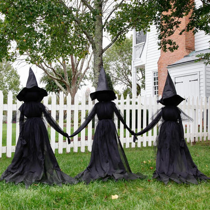 Annies-fashion – Lighted Halloween Witch Garden Stakes