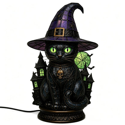 Annies-fashion – Vintage Tiffany Style Cat Night Lamp