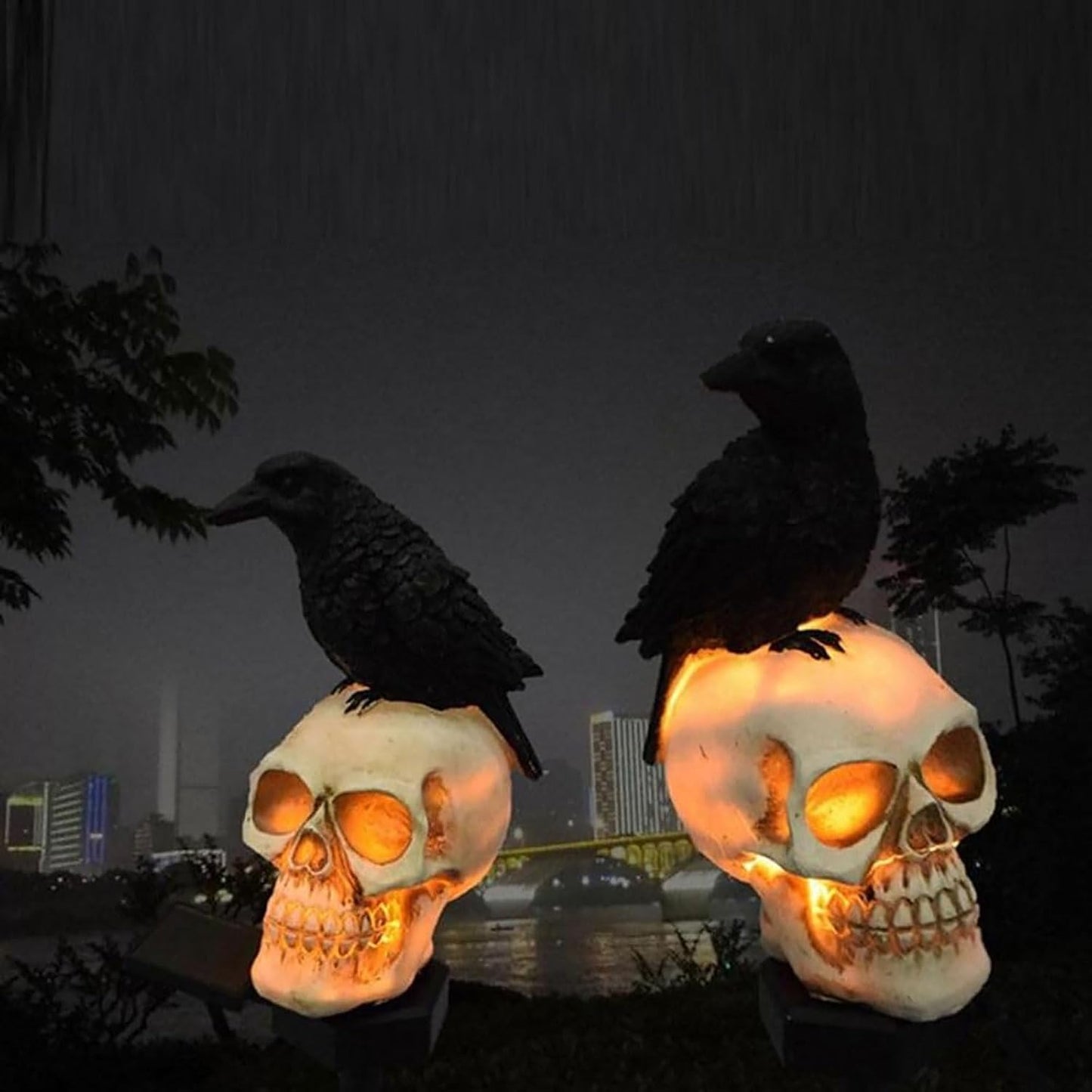 Annies-fashion – Animated Solar Skull Garden Stake
